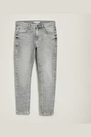 House Jeansy slim fit jasnoszare