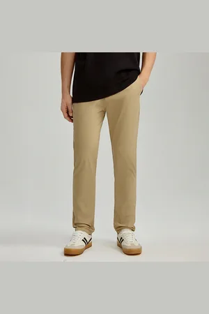 House Beżowe bawełniane spodnie chino fit