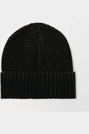 House Bawełniana czapka beanie z efektem acid wash
