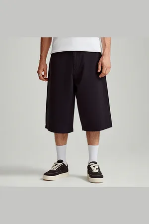 House Czarne szorty jeansowe baggy fit