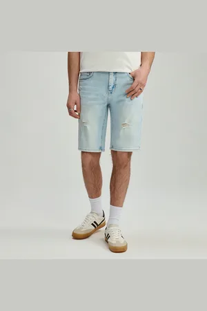 House Jasne szorty jeansowe z przetarciami