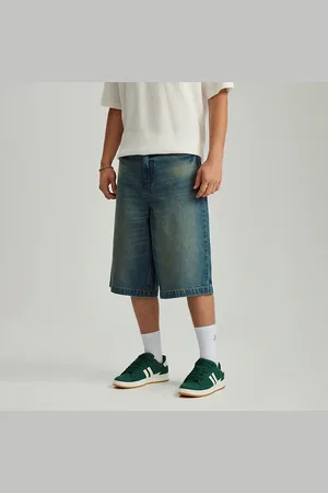 House Niebieskie szorty jeansowe baggy fit vintage