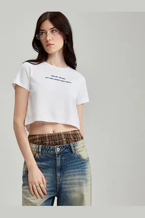 House Krótka koszulka z nadrukiem tekstowym Billie Eilish