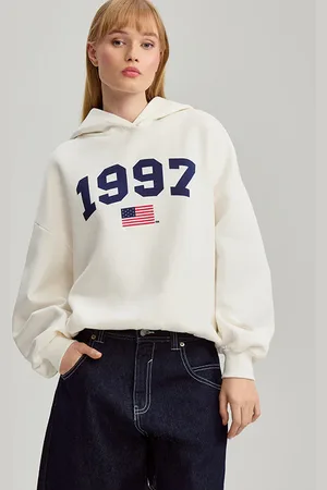 House Kremowa bluza z nadrukiem 1997