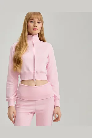 House Jasnoróżowa rozpinana bluza ze stójką