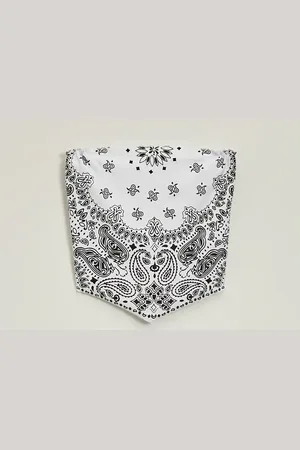 House Top bandeau we wzór paisley