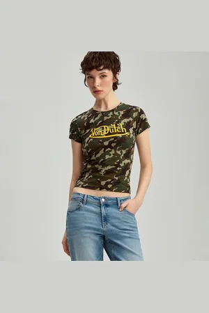 House Koszulka z nadrukiem Von Dutch i motywem camo