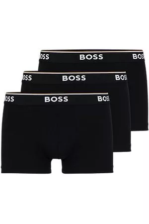 HUGO BOSS Trzypak bokserek z elastycznej bawełny z gumką z logo