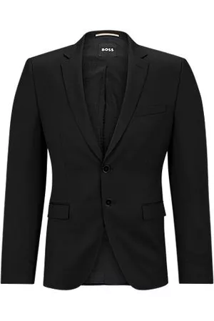 HUGO BOSS Marynarka od garnituru o bardzo wąskim kroju z wełny dziewiczej serża