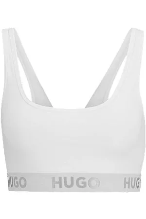 HUGO BOSS Braletka z elastycznej tkaniny z paskiem z logo