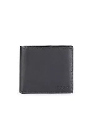 HUGO BOSS Składany portfel ze skóry z logo