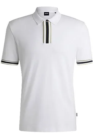 HUGO BOSS Koszulka polo z bawełny interlock z kontrastowymi obszyciami