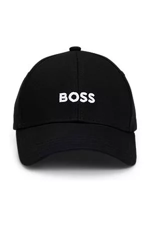 HUGO BOSS Czapka z daszkiem z bawełnianego diagonalu z wyszywanym logo
