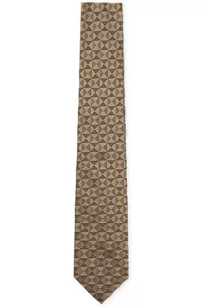 HUGO BOSS Mężczyzna Poszetki - Silk tie with jacquard pattern