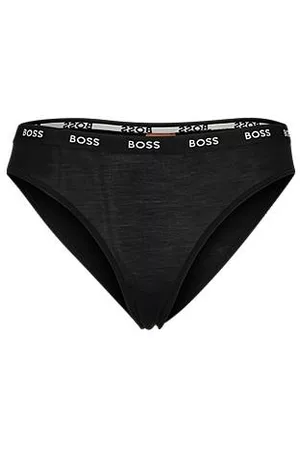 HUGO BOSS Figi z elastycznego dżerseju z logo na gumce