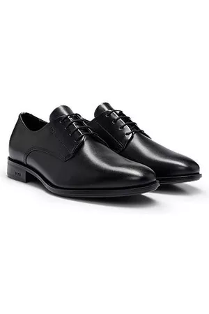 HUGO BOSS Skórzane buty typu derby z charakterystycznymi paskami