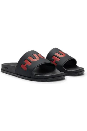 HUGO BOSS Klapki z logo na pasku