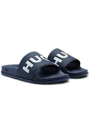HUGO BOSS Klapki z logo na pasku