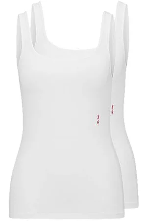 HUGO BOSS Dwupak podkoszulków z elastycznej bawełny ozdobionych logo
