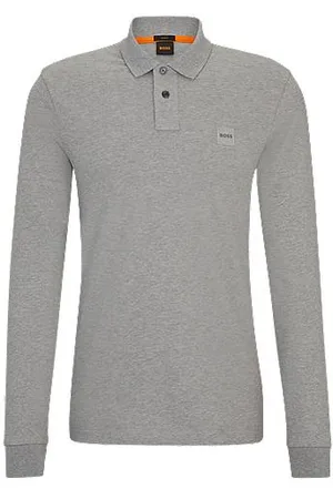 HUGO BOSS Koszulka polo o wąskim kroju, z elastycznej bawełny, z naszywką z logo