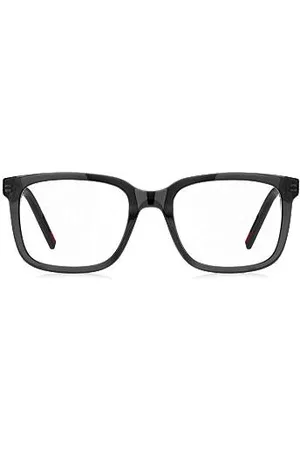 HUGO BOSS Oprawki z czerwonego acetatu z tonalnym logo