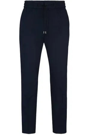 HUGO BOSS Spodnie o bardzo wąskim kroju z nadającej się do prania bawełny z funkcjonalnym stretchem