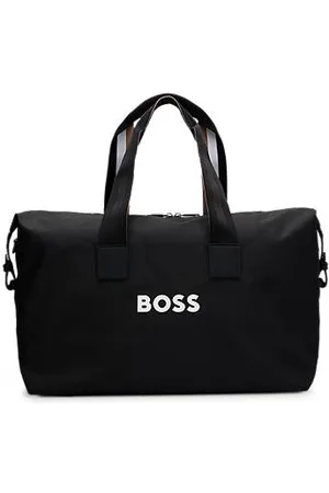 HUGO BOSS Torba sportowa z kontrastowym logo i odpinanym paskiem