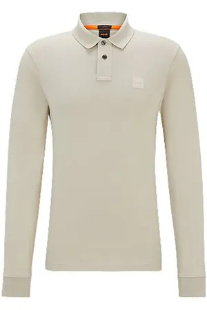 HUGO BOSS Koszulka polo o wąskim kroju, z elastycznej bawełny, z naszywką z logo