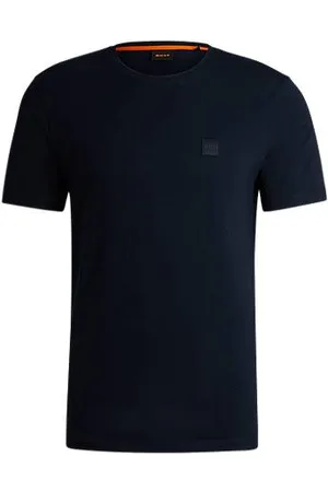 HUGO BOSS Koszulka z bawełnianego dżerseju z naszywką logo