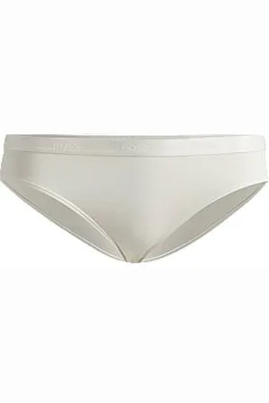 HUGO BOSS Figi z elastycznego dżerseju z logo na gumce