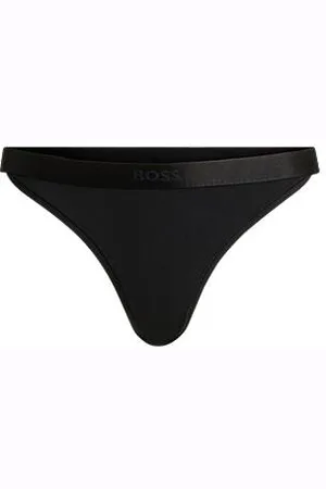HUGO BOSS Slipy z mieszanki bawełny ze ściągaczem ozdobionym charakterystycznym logo