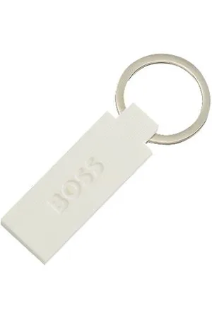 HUGO BOSS Breloczek z logo z silikonu i mosiądzu