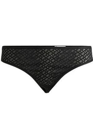 HUGO BOSS Figi z koronki w monogramy z logo