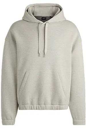 HUGO BOSS Bluza z kapturem z podwójnej dzianiny z mieszanki bawełny