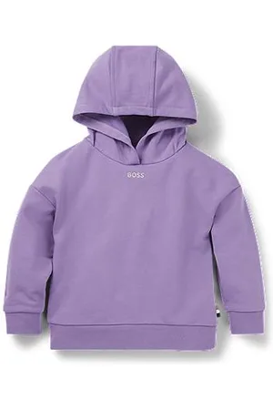 HUGO BOSS Dziecięca bluza z kapturem o kroju oversize z wyszywanym logo