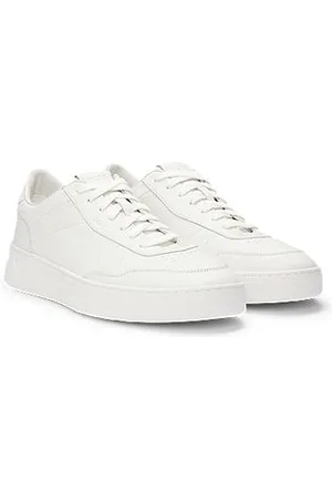 HUGO BOSS Skórzane sneakersy z gumową podeszwą