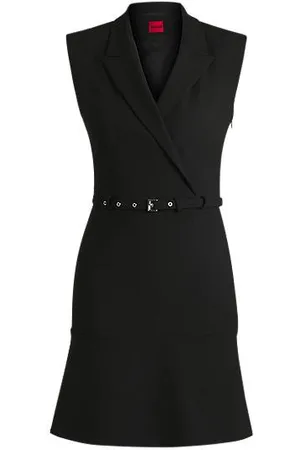 HUGO BOSS Sukienka w stylistyce żakietu z paskiem