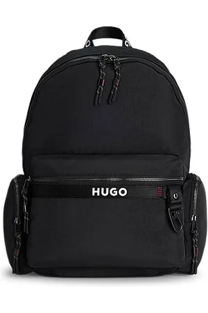 HUGO BOSS Plecak z licznymi kieszeniami i kontrastowym logo