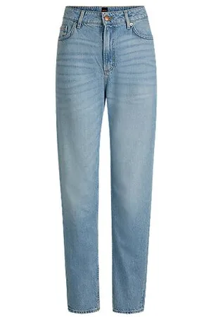 HUGO BOSS Jeansy o regularnym kroju z denimu w jasnoniebieskim odcieniu