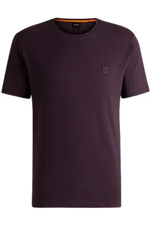 HUGO BOSS Koszulka z bawełnianego dżerseju z naszywką logo