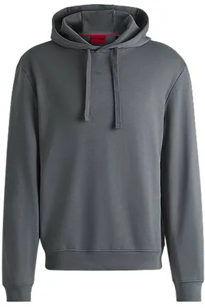 HUGO BOSS Bluza z kapturem o swobodnym kroju, z bawełny dresowej, z nadrukiem z logo