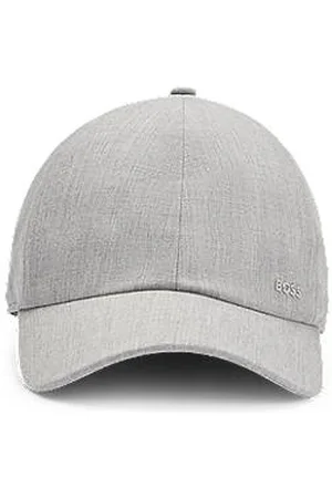 HUGO BOSS Czapka z daszkiem z aksamitnego diagonalu z literowym logo