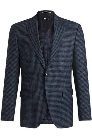 HUGO BOSS Marynarka o regularnym kroju z elastycznego materiału w kratkę