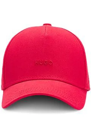 HUGO BOSS Czapka z daszkiem z bawełnianego diagonalu z wyszywanym logo