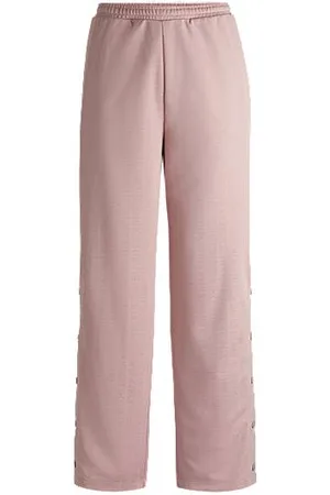 HUGO BOSS Spodnie dresowe o kroju oversize z żakardowym logo