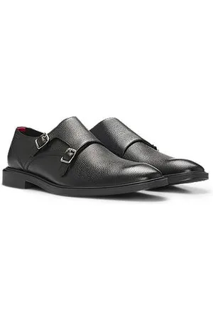 HUGO BOSS Buty typu double-monk ze skóry licowej