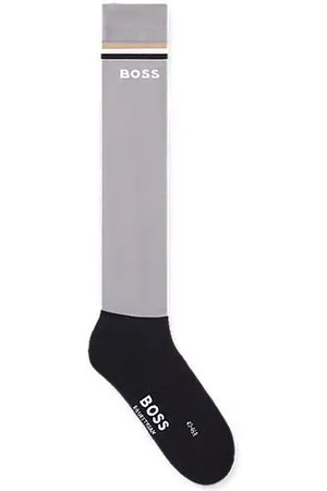 HUGO BOSS Skarpety jeździeckie z charakterystycznym paskiem i logo