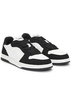 HUGO BOSS Sneakersy z mieszanki materiałów ozdobione logo