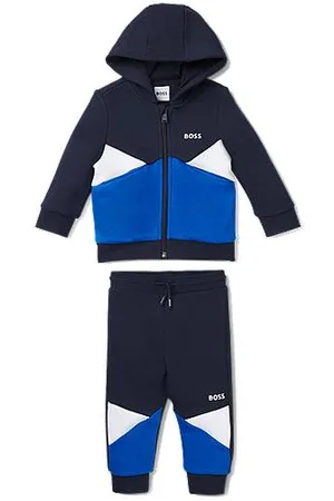 HUGO BOSS Dziecięcy dres z blokami kolorystycznymi i nadrukowanym logo
