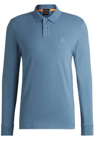 HUGO BOSS Koszulka polo o wąskim kroju, z elastycznej bawełny, z naszywką z logo